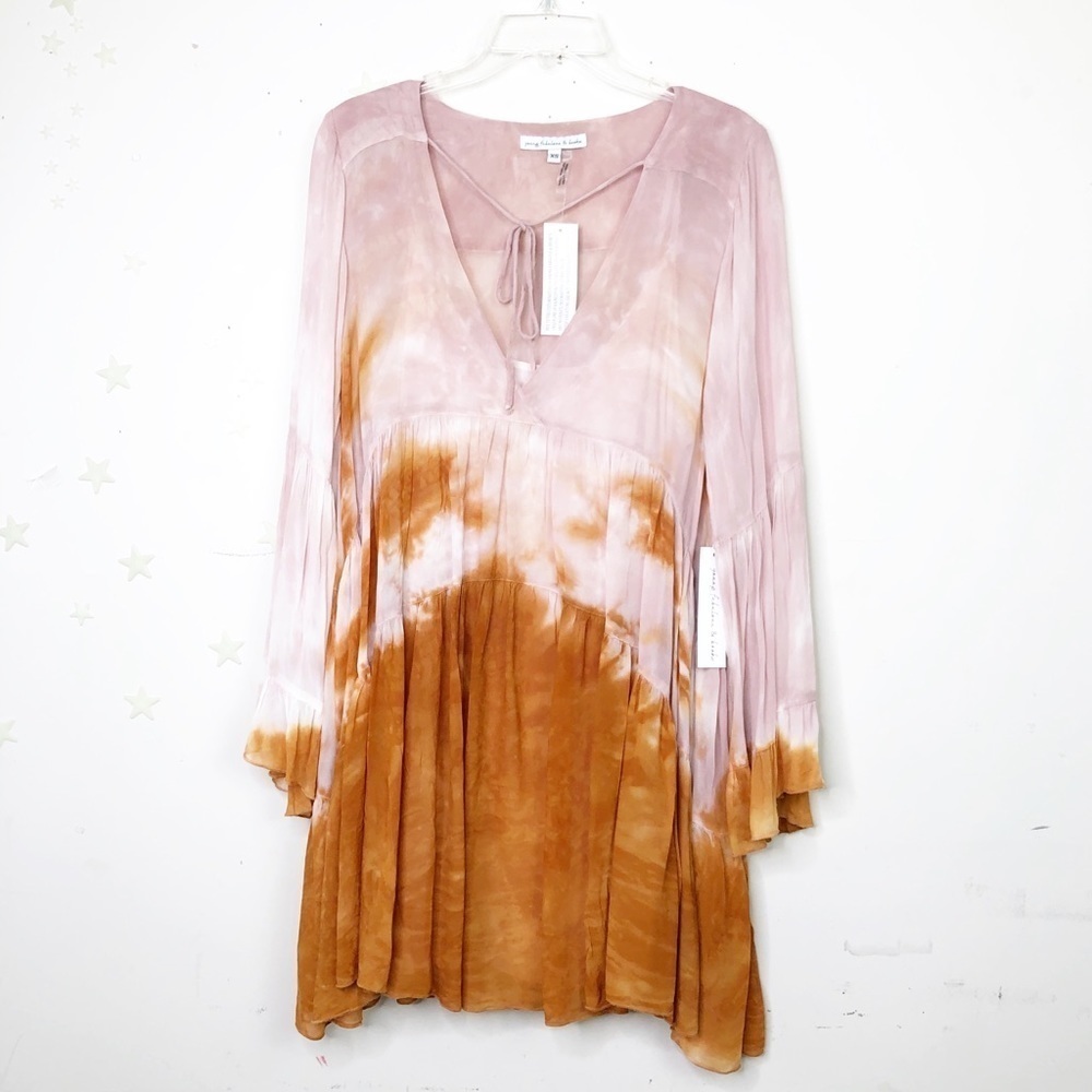 Young fabulous and broke tie-dye BoHo mini Dress - Picture 11 of 13